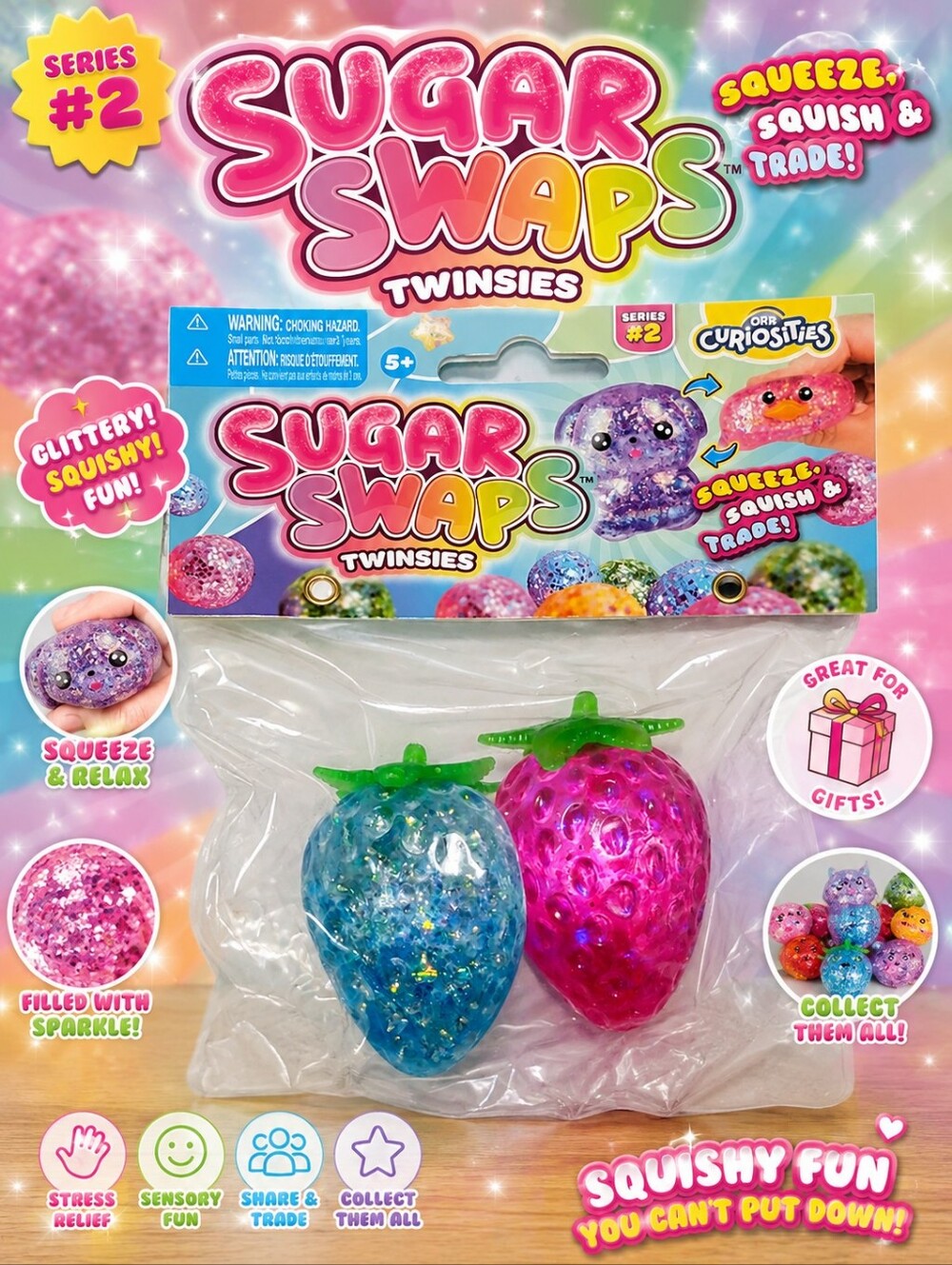 Sugar Swaps "Twinsies"-🩷 Pink & Blue 🩵 Strawberry 🍓